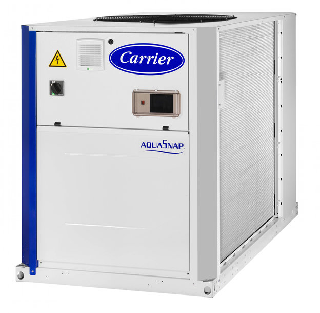 Gama de chillers tipo scroll arrefecidos a ar AquaSnap® da Carrier, agora disponível na versão R-32